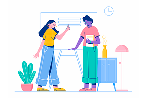 Deene Flat Website Illustrations