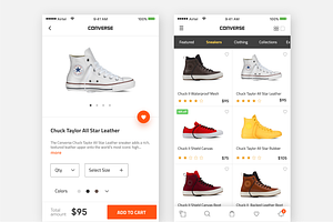 Converse Product Page Model-sketch