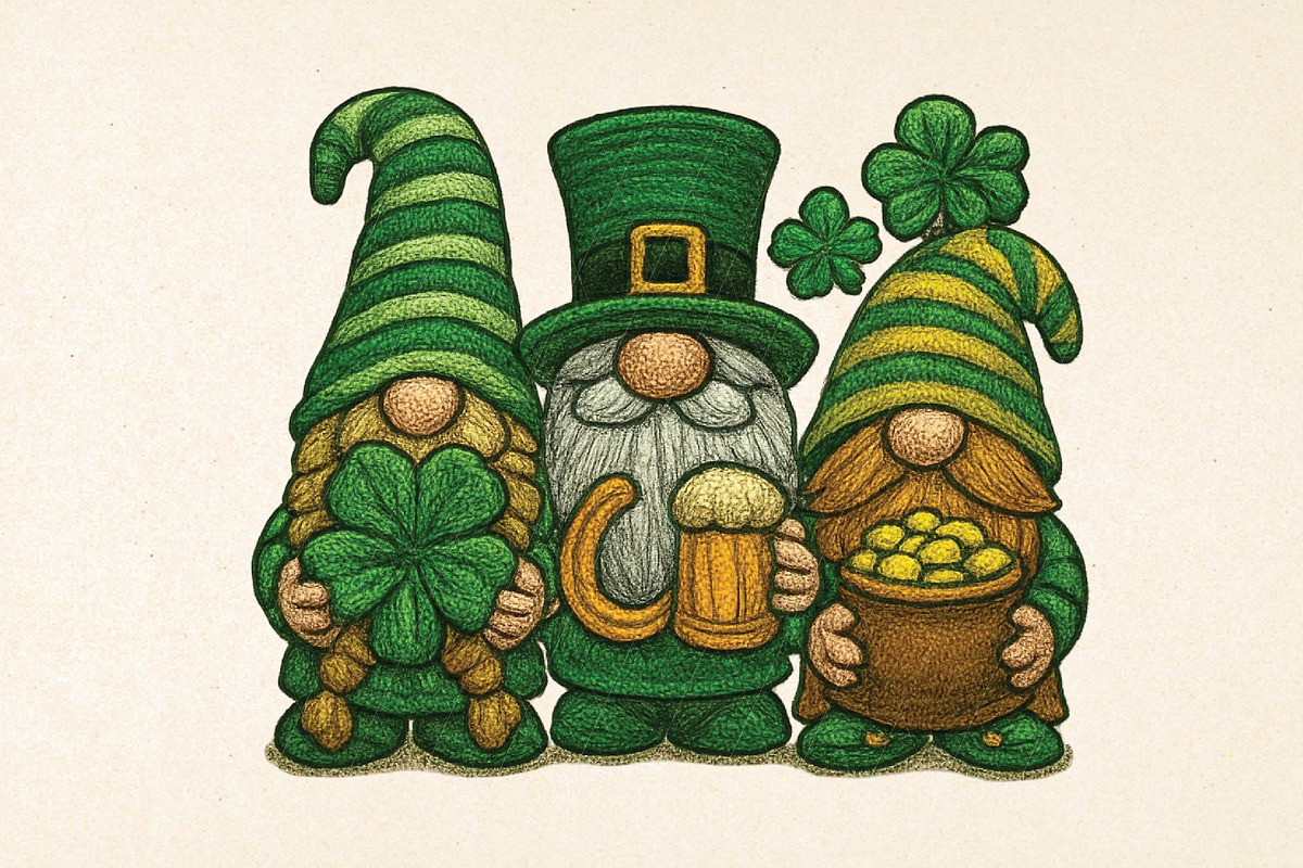 St. Patrick's Day gnomies png, an Illustration by DreamPrint404 (Photo 1 of 7)