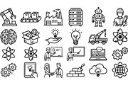 Industrial Technology Icon Set, an Illustration by designvectx (Thumbnail 2 of 3)