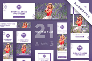 Banners Pack Choose A Dress