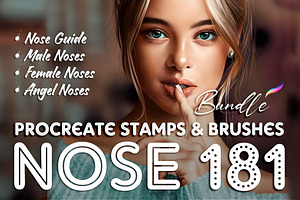 Nose Stamps Procreate Nose Brushes