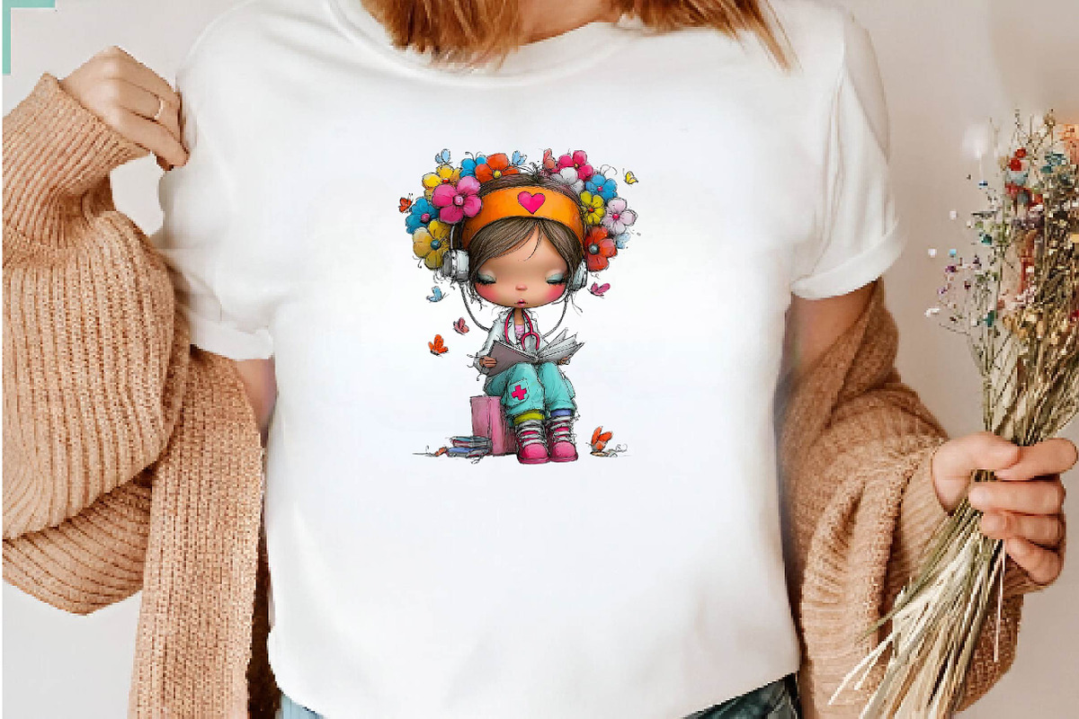 Whimsical Nurse Girl clipart, a Seasonal Illustration by CreationArt (Photo 6 of 7)