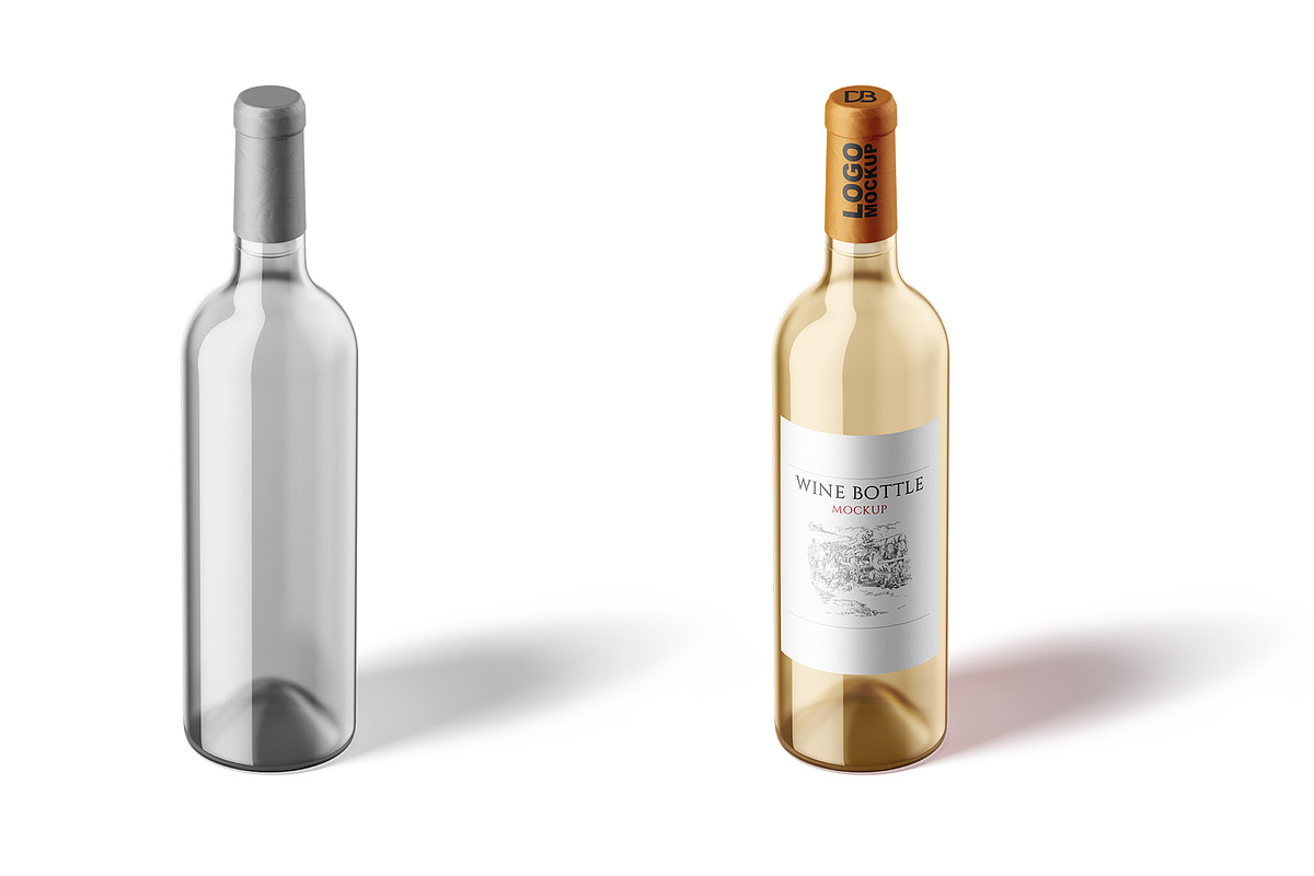 Wine Bottle Mockup, a Product Mockup by Designbuys (Photo 4 of 14)