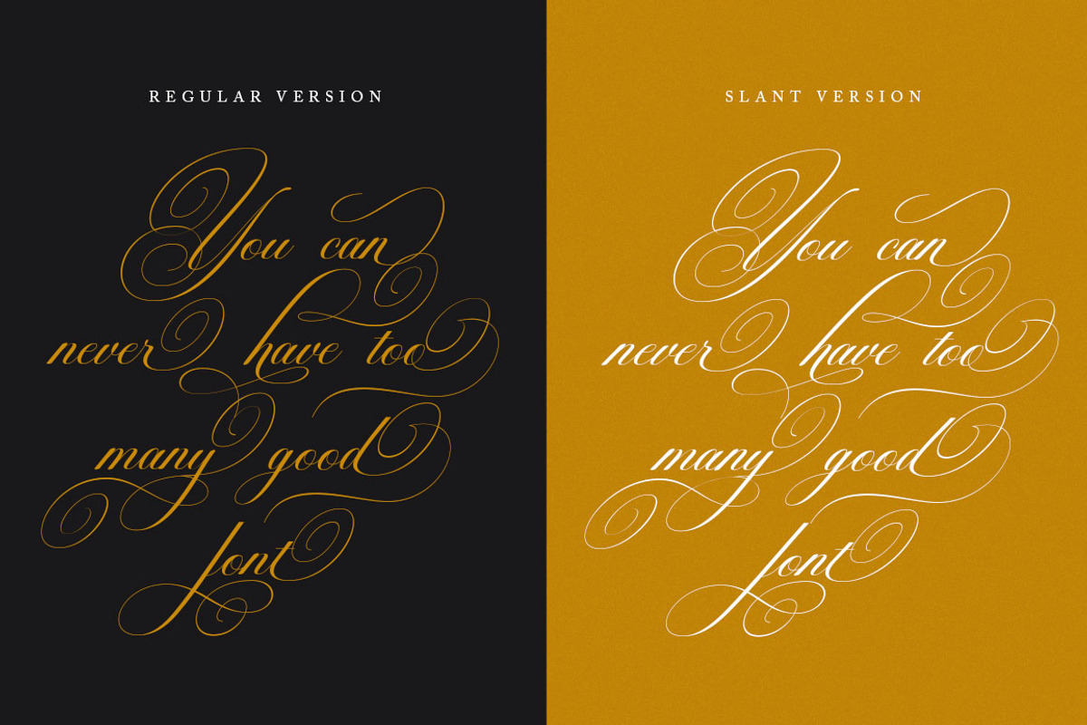 Brilliani Script Pro, a Script Font by Has_rizal (Photo 4 of 14)