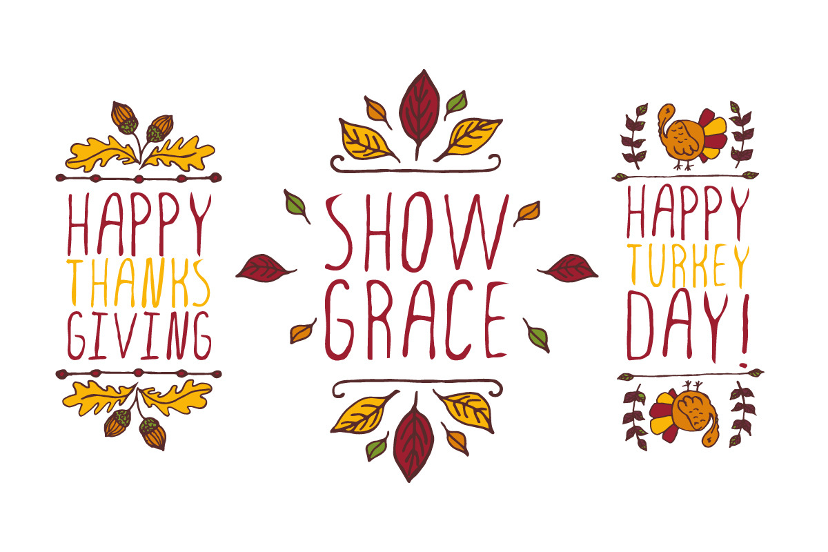 Hand-sketched Thanksgiving elements, a Decorative Illustration by AV Design (Photo 2 of 4)
