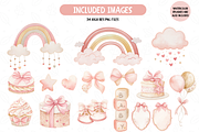 Watercolor Pink Coquette Teddy Bear, an Animal Illustration by TatiMockup (Thumbnail 3 of 5)
