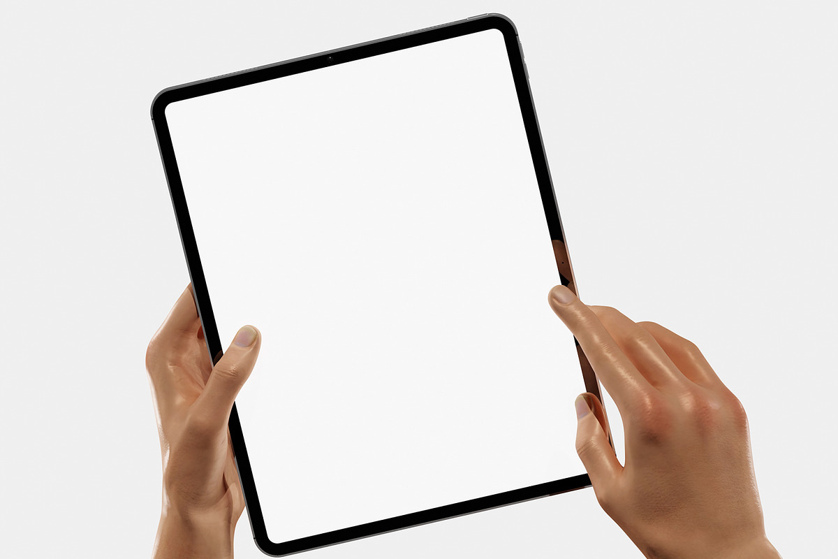 iPad Mockup Portrait Holding, an iPad Mockup by Permadi Creative (Photo 3 of 5)