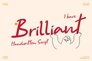 CS Brilliant – Handwritten Font, a Script Font by Craft Supply Co. (Thumbnail 1 of 8)