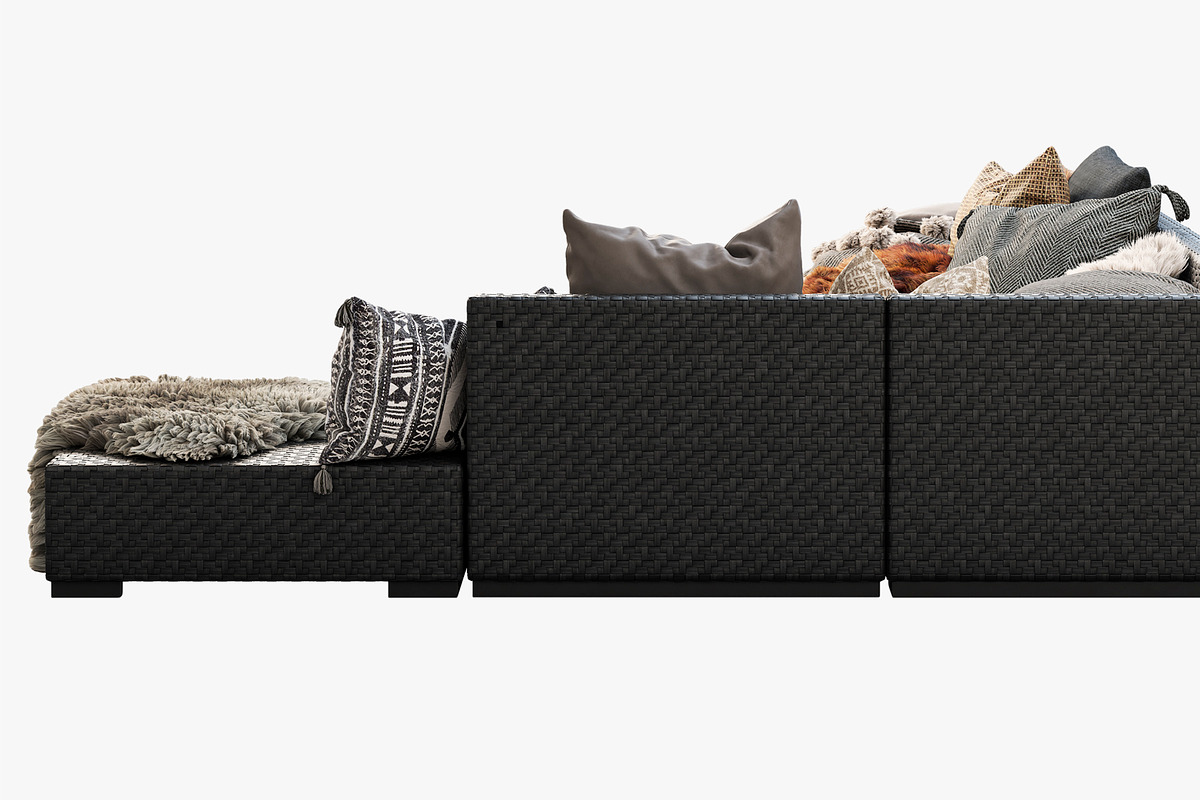 Brown Jordan 4M outdoor wicker sofa, a Furniture 3D Model by 3dmitruk (Photo 14 of 27)