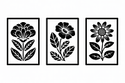 Minimal Flower Laser Cut Silhouette, an Illustration by Amazin_art (Thumbnail 8 of 11)