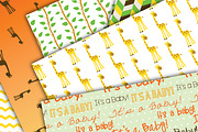 Baby Digital Paper- Neutral Giraffe, a Background Graphic by Foxy Digital Paper (Thumbnail 2 of 2)