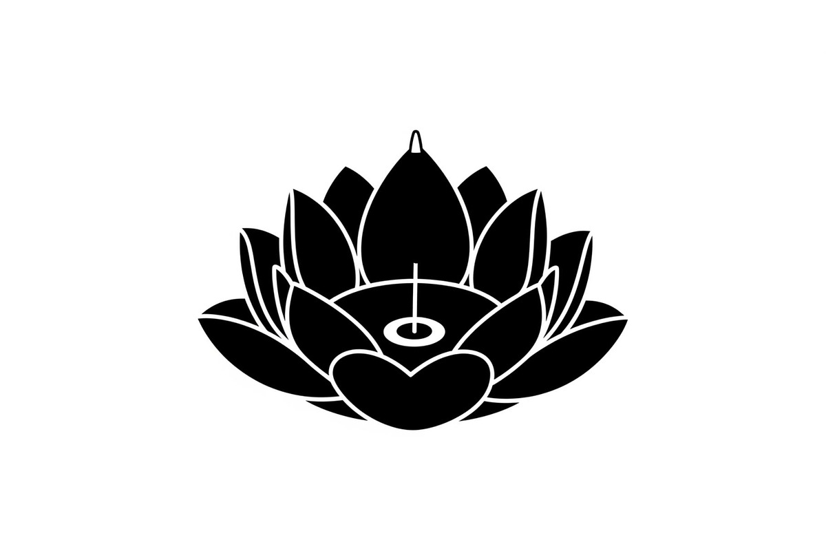 Lotus Flower Silhouette Vector Bundl, an Illustration by Creativeshirt (Photo 6 of 51)