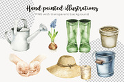 Gardening Watercolor Clip art, an Object Illustration by Eves_Aquadreams (Thumbnail 2 of 13)