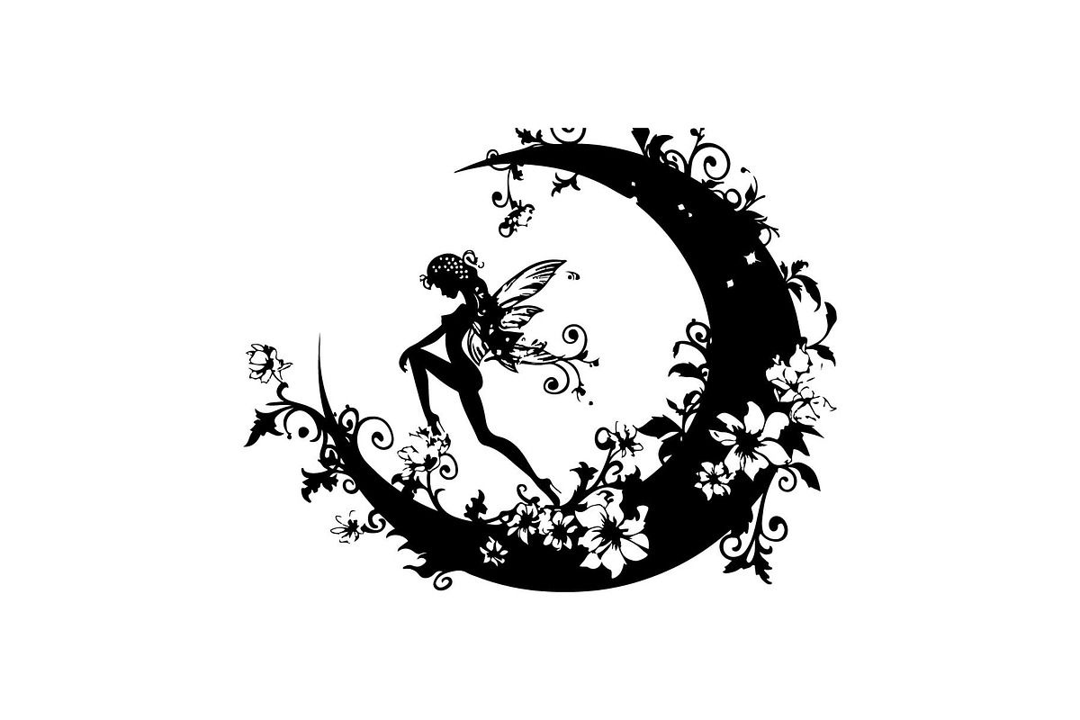 vintage Magical Fairy Moon Set, an Object Graphic by jahid234 (Photo 13 of 13)