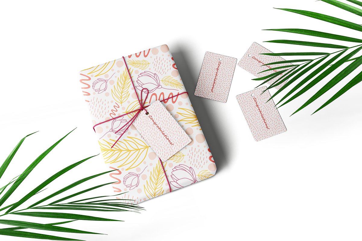 Organic natural set & patterns, a Pattern Graphic by museberry (Photo 5 of 9)