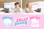 Cat Boy Retro Groovy Font, a Sans Serif Font by Babymimiart (Thumbnail 2 of 7)