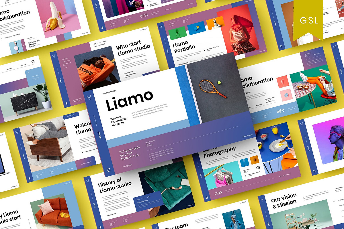 Liamo - Business Google Slide Templa, a Presentation Template by Dens Creative Studio (Photo 1 of 12)