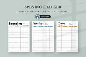 Editable Spending Tracker