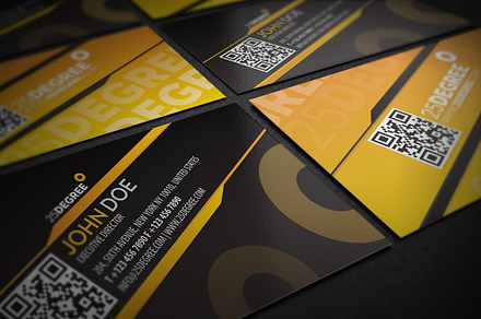 25 degree Business card design