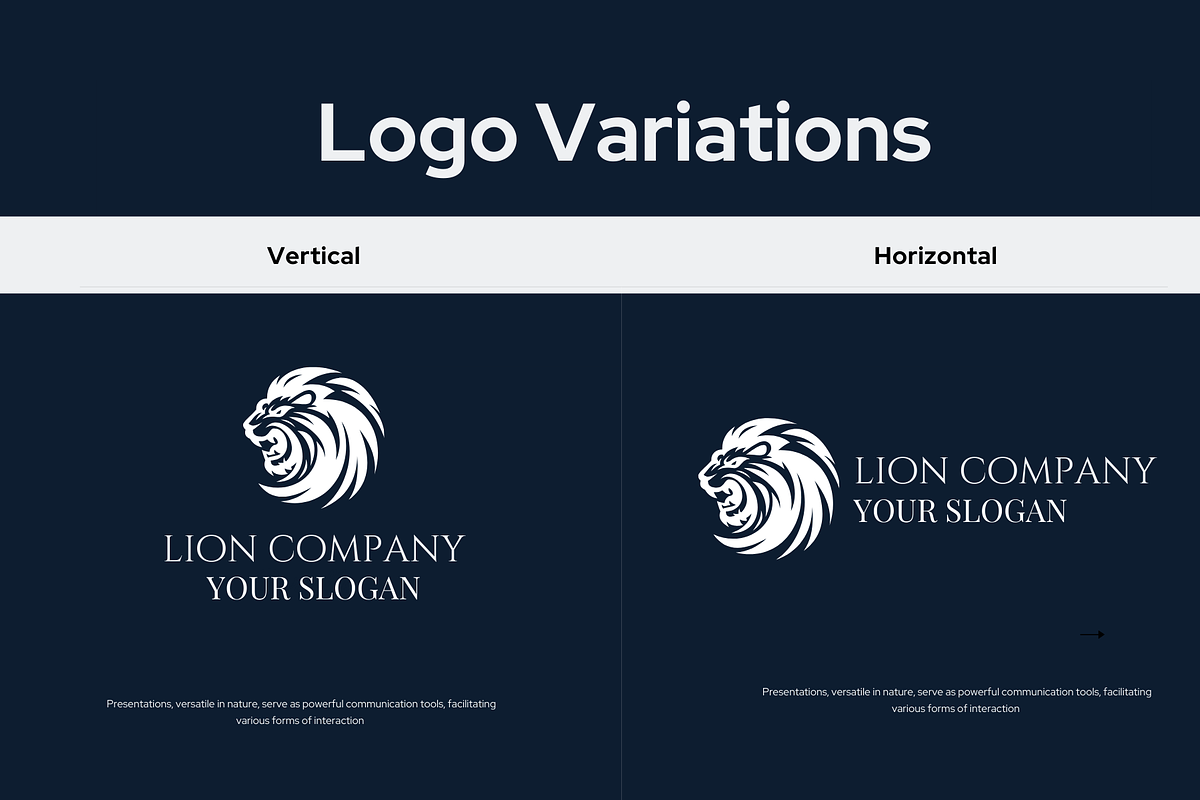 Modern Lion Head Logo Design, a Branding & Logo Template by Brand_Hero (Photo 3 of 5)