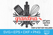 Kitchen Utensil Split Monogram SVG, an Illustration by SavanasDesign (Thumbnail 1 of 2)