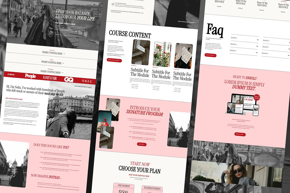 Squarespace Landing Page Template, a Squarespace Template by Sofia Designs (Photo 6 of 8)