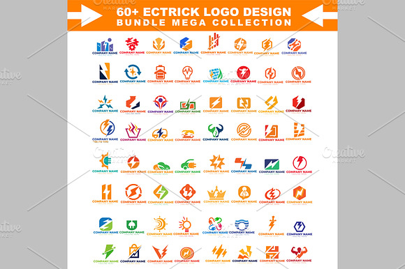 50+ Electric Logo Design Bundle preview 2