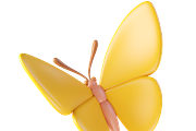 Cute 3D Butterflies icons, an Animal 3D Model by Hannet (Thumbnail 5 of 9)