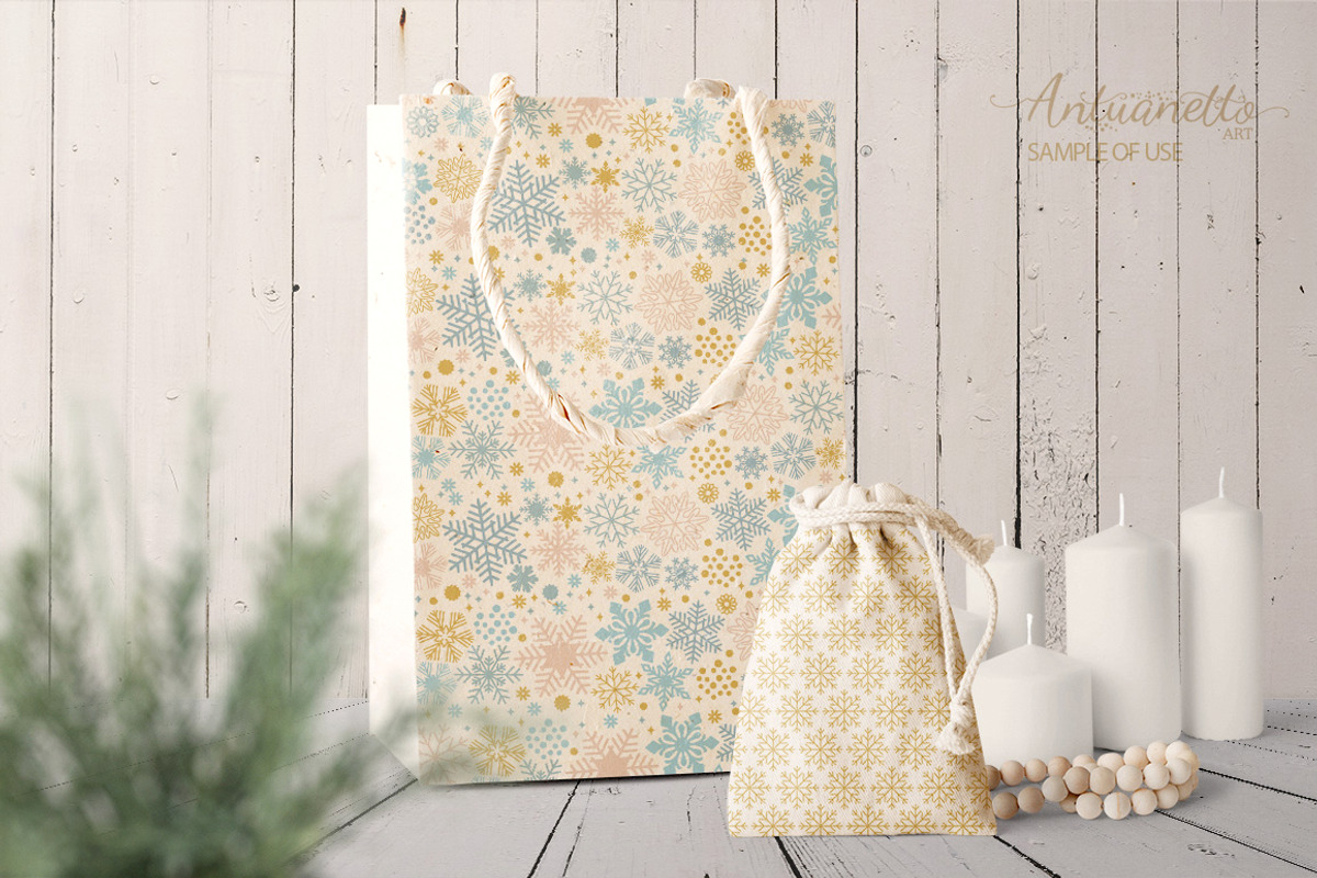 Sparkling snowflakes collection, a Seasonal Illustration by antuanetto (Photo 12 of 16)