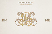 MB BM Wedding Monogram Logo, a Branding & Logo Template by LogoAV (Thumbnail 6 of 6)