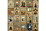 Halloween Ephemera Vintage Autumn, a Seasonal Illustration by Nicole Branger Art (Thumbnail 9 of 12)
