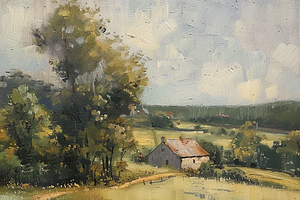 40 Countryside Digital Oil Paintings