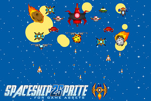 Spaceship 2 Sprites
