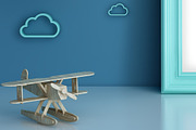Nursery Frame Mockup - Airplane kids, a Print Template by Milan Mockup (Thumbnail 5 of 7)