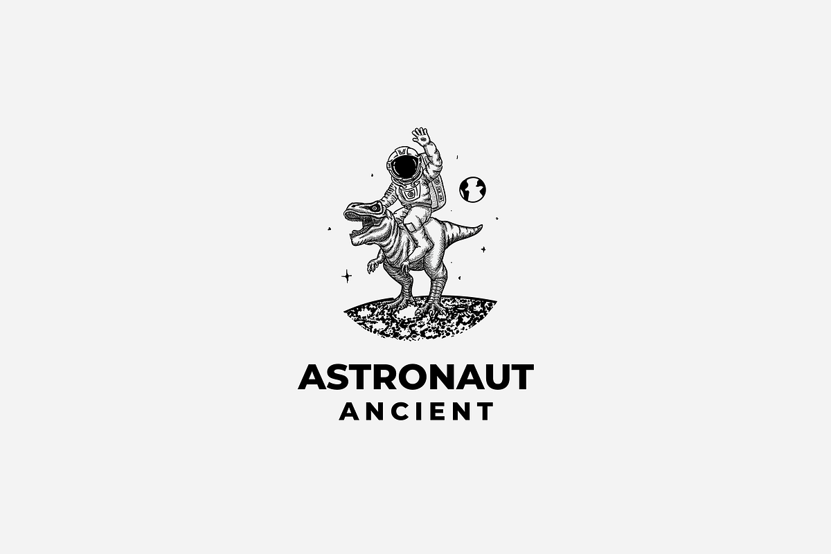 Astronaut Illustration Logo Bundle, a Branding & Logo Template by lineandcircle (Photo 3 of 6)