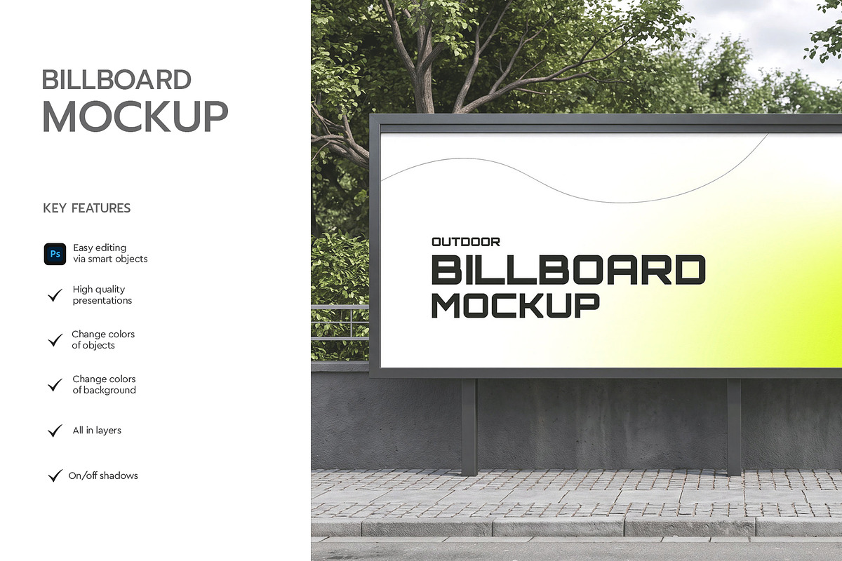 Outdoor Billboard Mockup Template