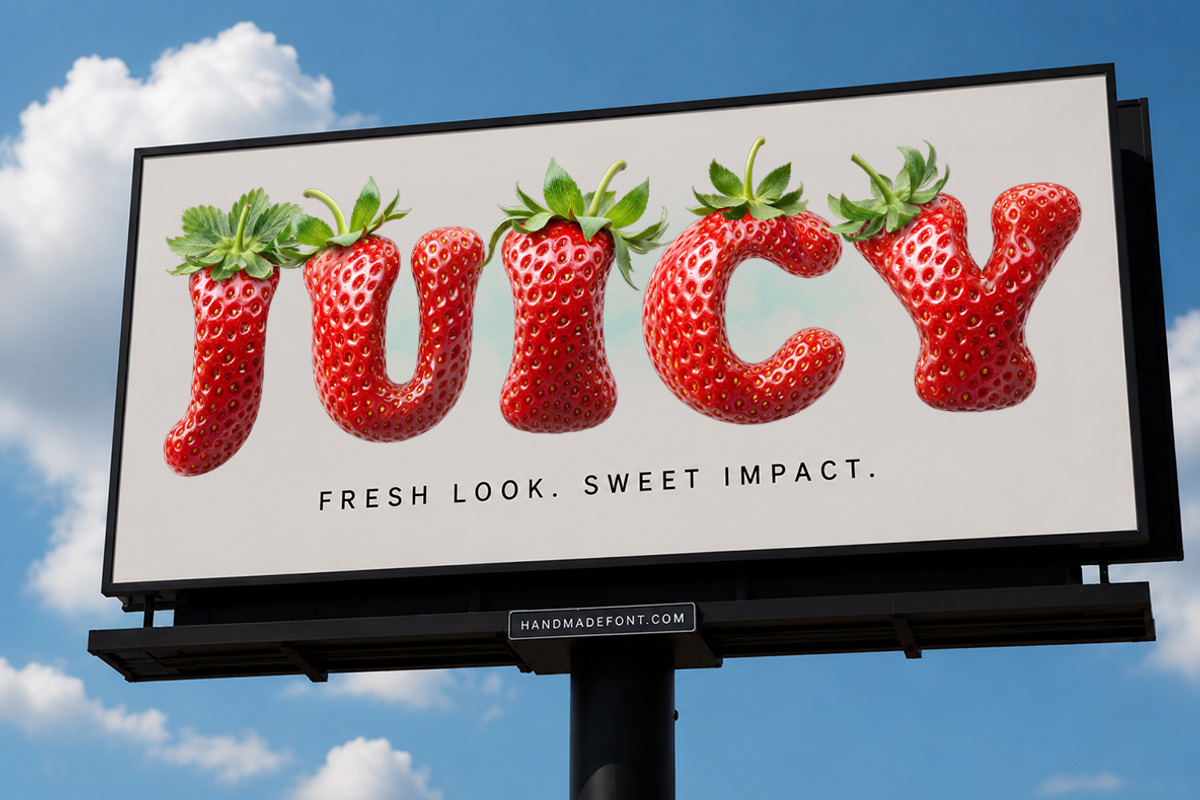 Strawberry Delight Font, a Serif Font by Handmadefont (Photo 3 of 14)