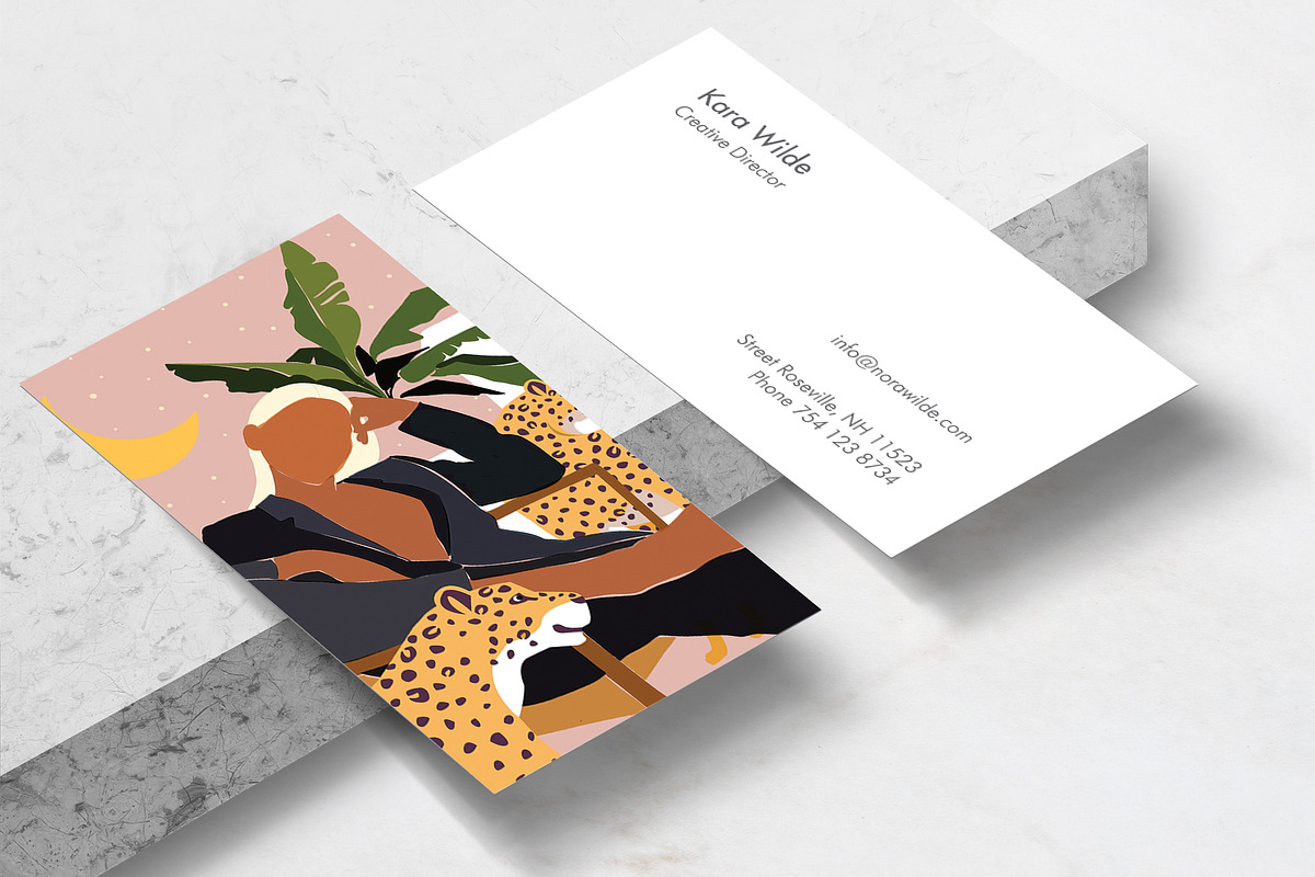 Girl Boss Business Card Template, a Business Card Template by The Wall Art Mockup Shop (Photo 1 of 2)