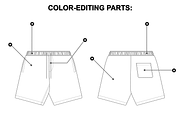 Basic Shorts Vector Flat Mockup, a Bottom Mockup by Infinity Mockups (Thumbnail 4 of 9)