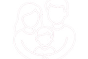 Family outline icon with parents and, a Person Illustration by ZinetroN (Thumbnail 2 of 3)