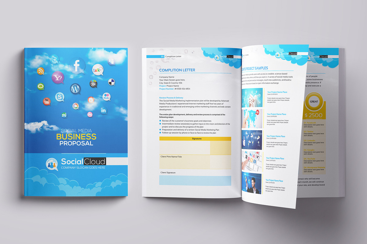 Social Media Project Proposal, a Brochure Template by ContestDesign (Photo 2 of 11)