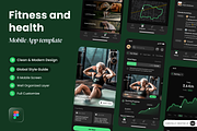 Fitness and Health Mobile App, a Websites & App Template by SLAB! Design (Thumbnail 1 of 4)