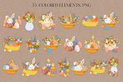 Easter Eggs Clipart, a Seasonal Illustration by LukaJreym (Thumbnail 3 of 9)