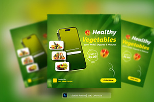 Food menu and restaurant social post, a Social Media Template by mdmijanur0187