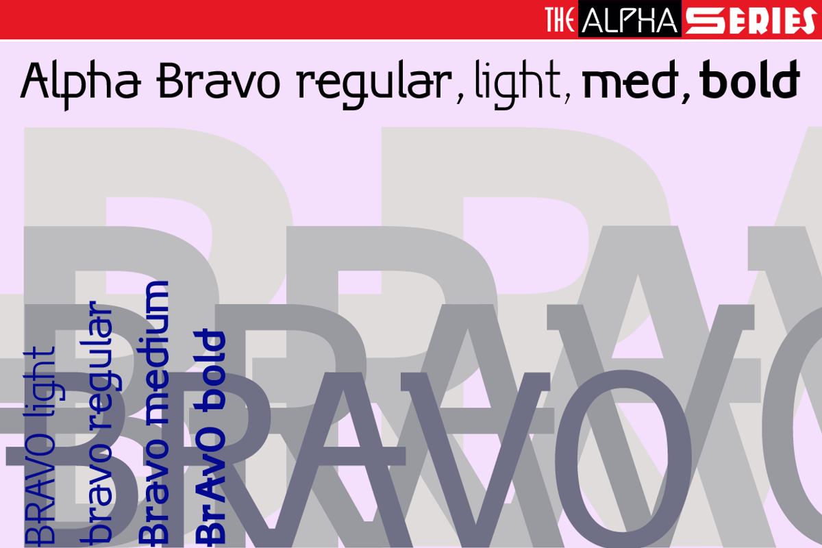 Alpha Series Font Collection preview 2