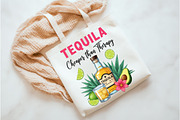 Tequila Helps PNG, Summer PNG, an Illustration by Watercolor design (Thumbnail 3 of 3)