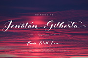 Jonatan Gilberta, a Script Font by pineungtype (Thumbnail 1 of 11)