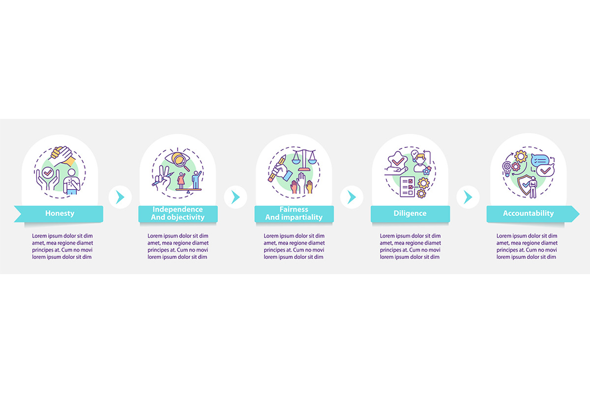 Media ethics vector infographic, a Templates & Theme by IMG Visuals