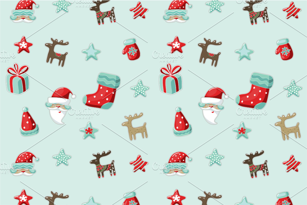 Christmas and New Year, a Decorative Illustration by YuliaBiser (Photo 5 of 6)